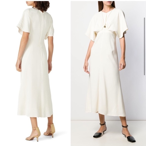 Victoria Beckham Batwing Midi Dress - Picture 2 of 16